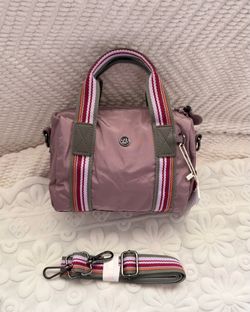 Lightweight Nylon Mini Boston Bag Top Handle & Crossbody