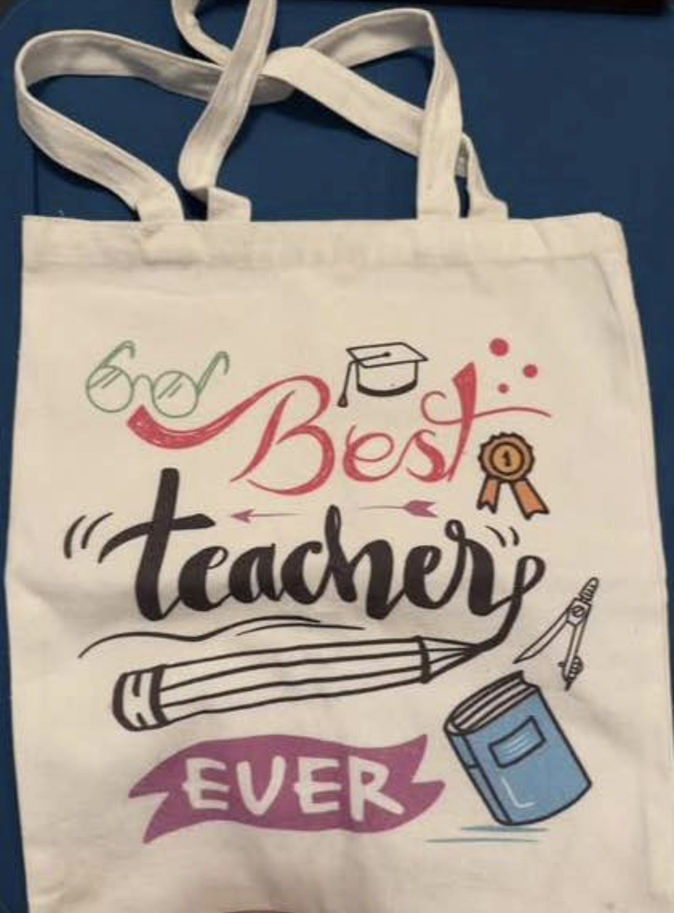 Teacher Canvas Tote