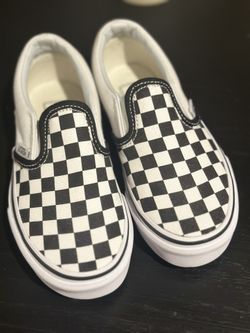 Vans Checkered Slip On. Little Kids Size 12 