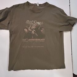 Bob Seger 60th ANNIVERSARY Short Sleeve Tee Shirt Mens XL