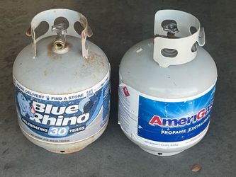 2 empty propane tanks!
