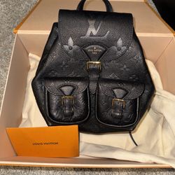 Black Louis Vuitton Backpack Only Used A Few Times, Like New