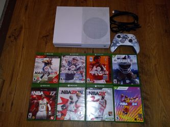 Xbox One S 1TB with 8 games