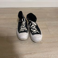Black Chunky Converse Women Size 8 