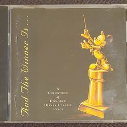 Vintage 1994 Disney "And The Winner Is..." -  A Collection of Honored Disney Classic Songs CD - Walt Disney Movies - Music