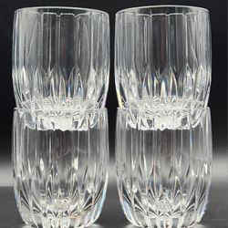 Mikasa Set-of-4 Park Lane Double Old Fashioned Crystal Whiskey Glass - 8 oz
