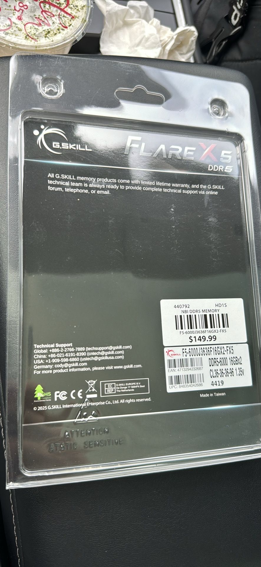 32 GB DDR5 ram 6000mhz