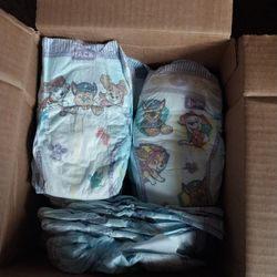 Small Box Of Size 4 diapers 