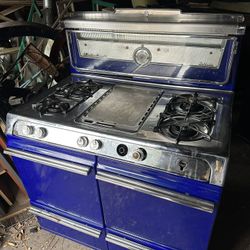 Cobalt Blue O’keefe & Merritt 40” Stove In Working Condition