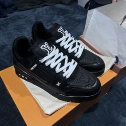 LV Trainer Sneaker Black, Size 9.5, 10.5, 11.5