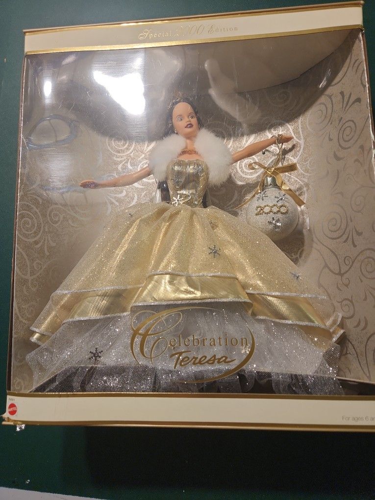 2000 Special Edition Celebration Teresa Holiday Barbie No. 29081 Millenial Doll