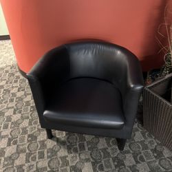 Set Of IKEA Leather Chairs