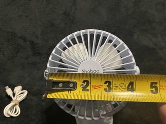 Yoobao Y-f04 USB Fan Rechargeable Handheld Mini Fan Clip Desktop 4-Level Small Fans Electrical Fan Black 6400mAh Thumbnail