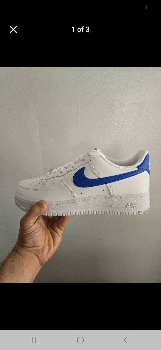 nike air force 1 hyper royal blue size 9.5 brand new