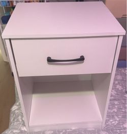 Nightstand with Drawer and Open Shelf