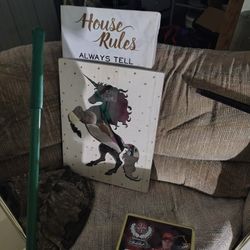 Unicorn And House Rules Picture Frames 