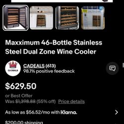 Maxxium Wine Bottle Refrigerator Cooler 
