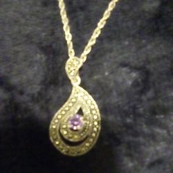 BEAUTIFUL STERLING SILVER NECKLACE AN PENDANT NO FLAWS SEE ALL PICS PERFECT CONDITION