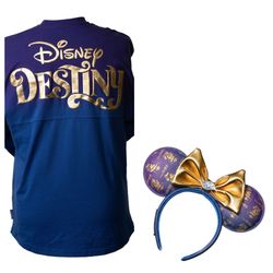 Disney Cruise Line DCL : Disney Destiny Inaugural Set Headband , Spirit Jersey NWT
