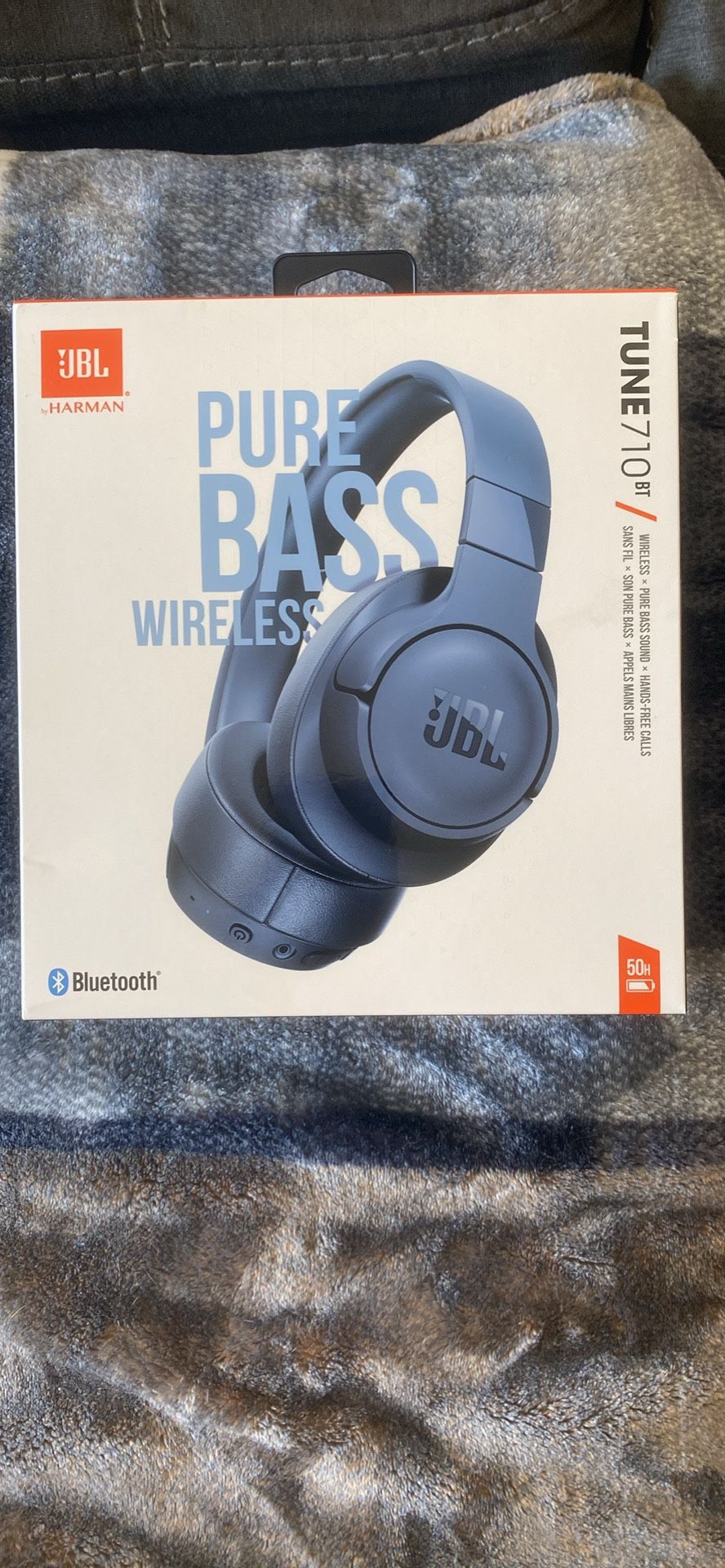 Wireless JBL Tune 710BT Blue Headphones