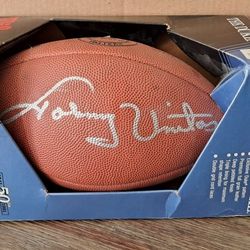 Johnny Unitas Autographed Football