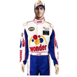 Ricky Bobby NASCAR Jumpsuit + Cap Full Costume TALLADEGA NIGHTS