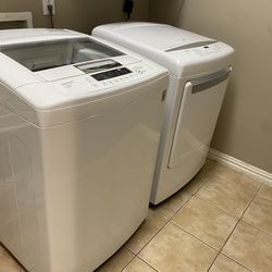 SUPER NICE!!! LG “Open tub” Smart Diagnosis Washer & Dryer Set!