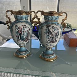 Pareja De Búcaro De 40 CM de alto Made In Italia 🇮🇹 