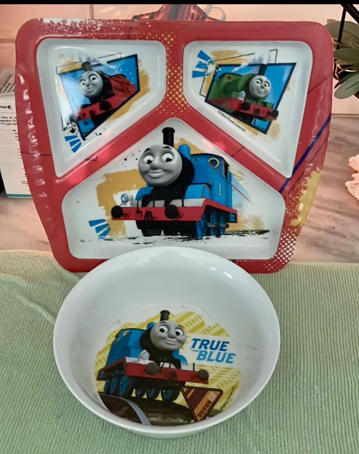 2015 Thomas The Tank Engine Divided Plate & bowl set