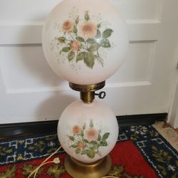 Antique parlor lamp