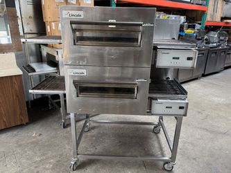 Lincoln Impinger 1116 Pizza 18" Conveyor Belt Oven Nat Gas 2023 On Mobile Stand #4883