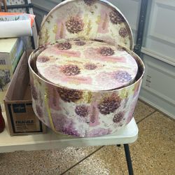 Vintage Hat Boxes With Lids
