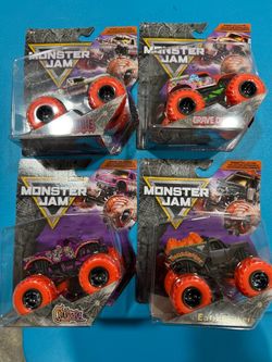 Monster Jam Spooky Collection Die-Cast Trucks Set of 4