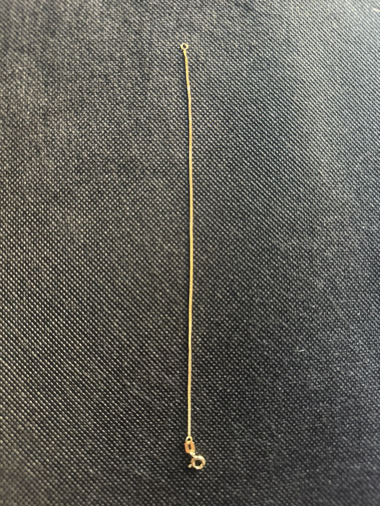 10k 1mm 6.5 Inch Gold Box Chain