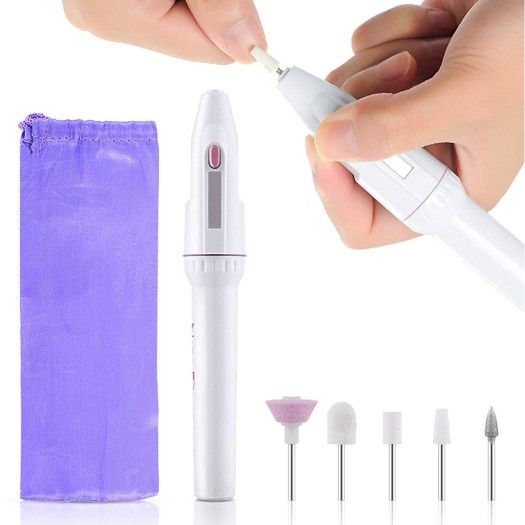 Nail Drill,Aniwon Portable Nail Drill File Kit for Acrylics, Professional Finger Toe Nail Care,Pen Shape Nail Polishing Machine, Nail File Nail Tips M