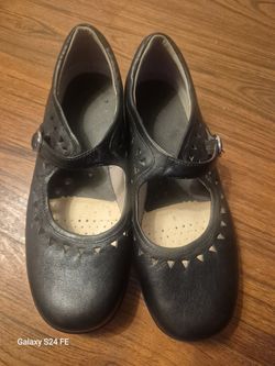 Aetrex Black Leather Mary Jane Flats, Women's Size 8.5