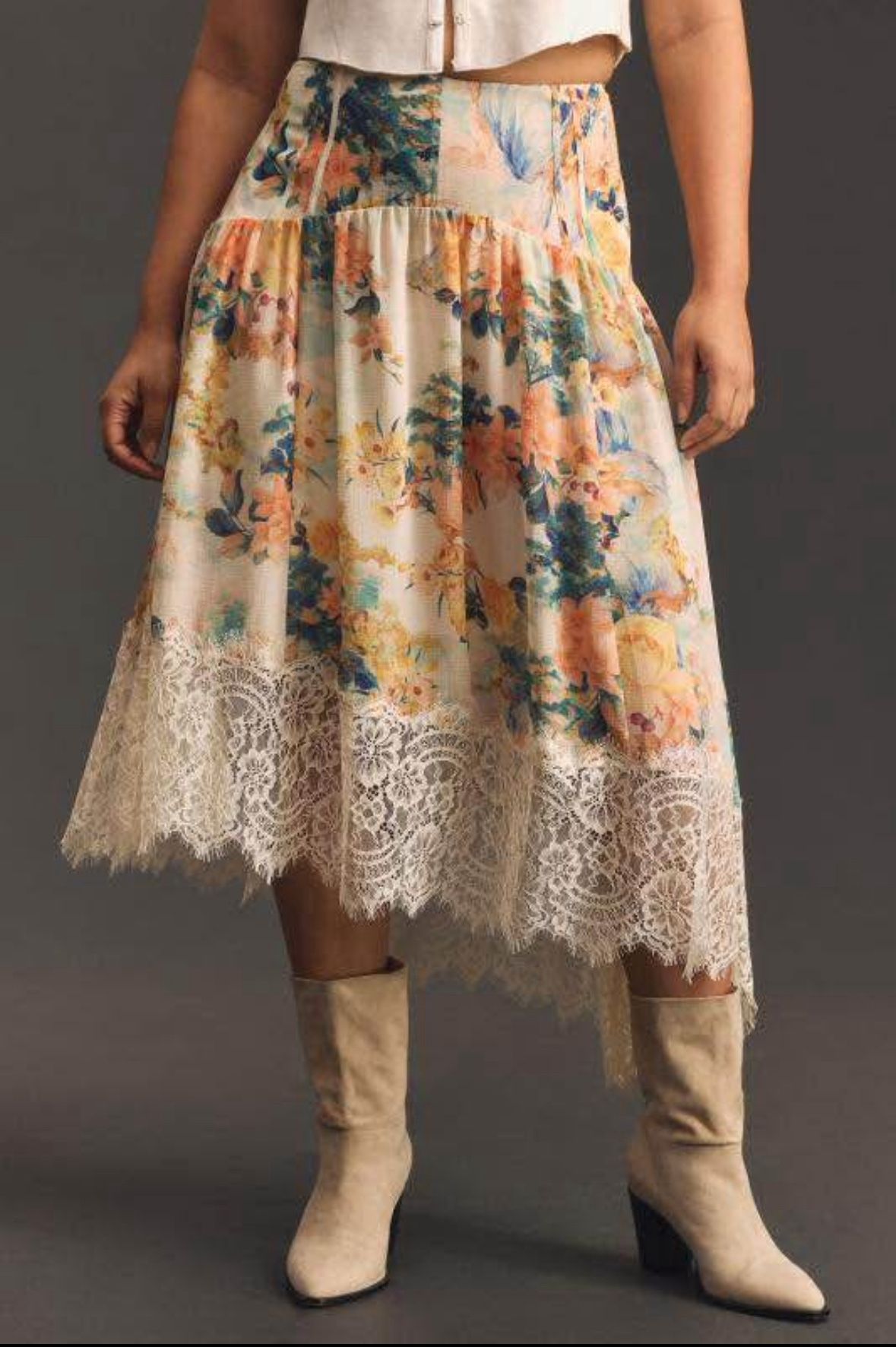 Anthropologie Midi Skirt