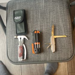 Hammer, Screws, And Knife