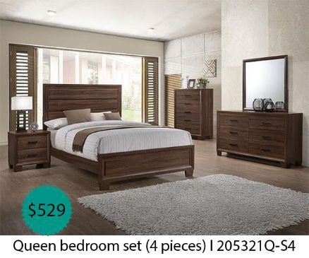 Queen bedroom set 4 pieces
