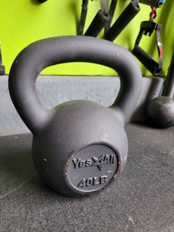 Cast Iron Yes4All 40LB Kettlebell
