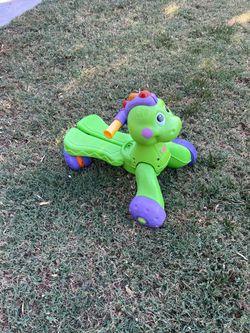 Children’s Riding Toy-FisherPrice, Stride-to-Ride, Heavy Duty Adjustable Dinosaur, In Very Good Condition !!