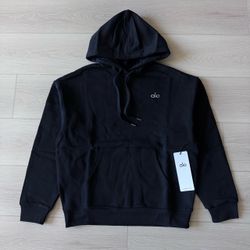 Alo Yoga Black Pullover Hoodie