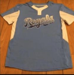 Kansas City Royals Throwback Pullover Majestic Jersey - Youth Size M