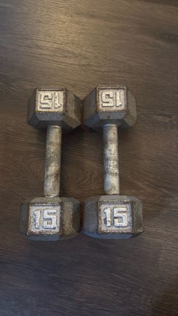 15 lb dumbbells (set)