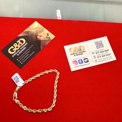 10k Solid Real Gold Bracelet 