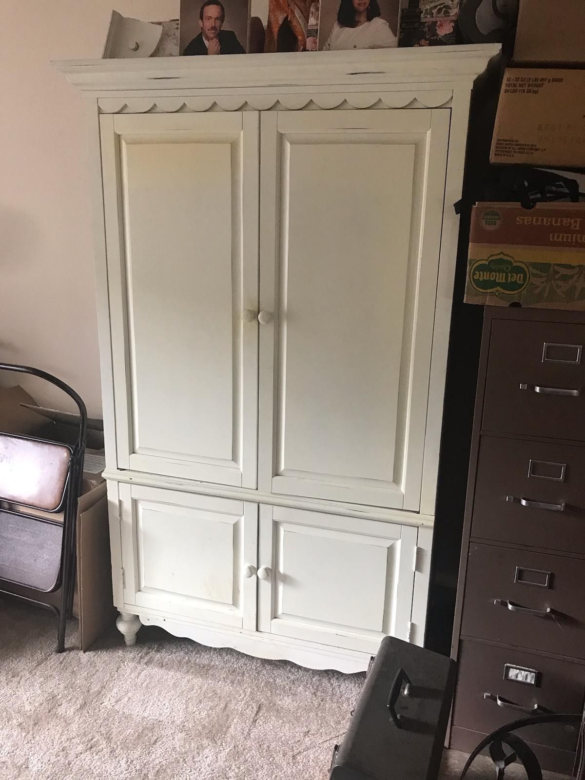 FREE TV STAND ARMOIRE in a 3rd Floor Appartment