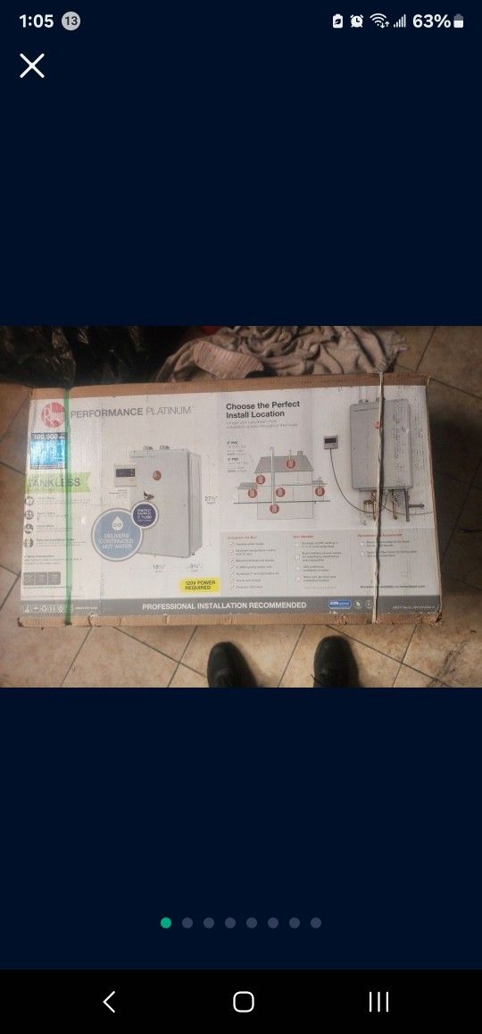 Rheem Tankless Gas Waterheater