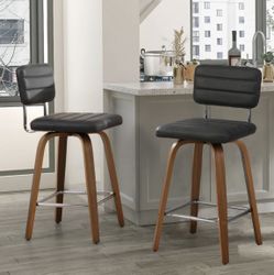 NEW: Set of 2 Ebern Designs Swivel Counter & Bar Stools