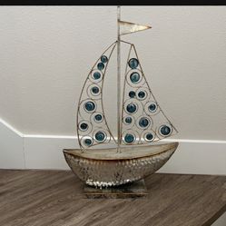 Metal decoration ship