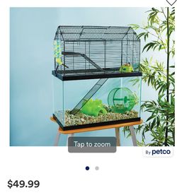 Expands ur hamster/ mouse or small Mammals Living Space
+10-Gallon Tank and grass beding